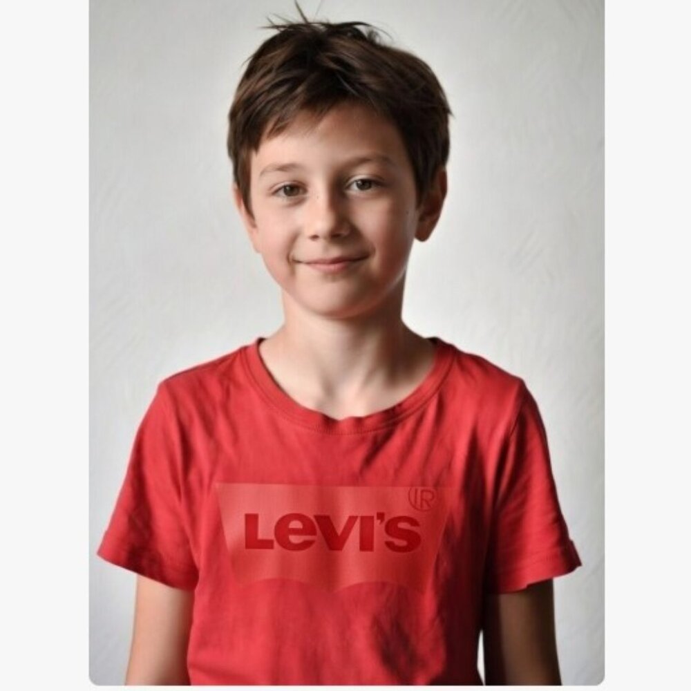 Levi’s Youth Kid’s Logo T-Shirt Size L Large Red 10-12y